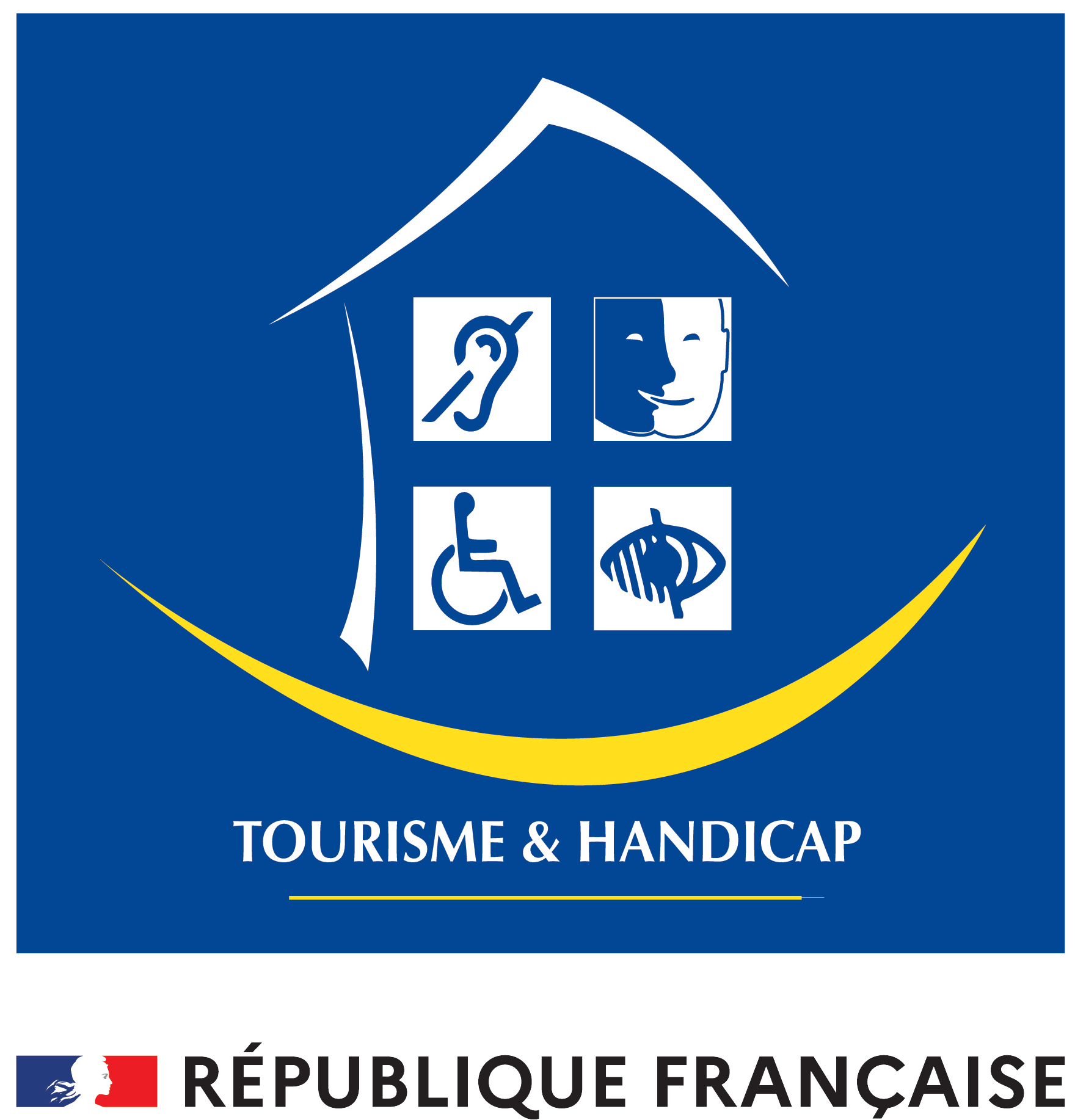 logo label tourisme&handicap 2026 lescale&ladigue